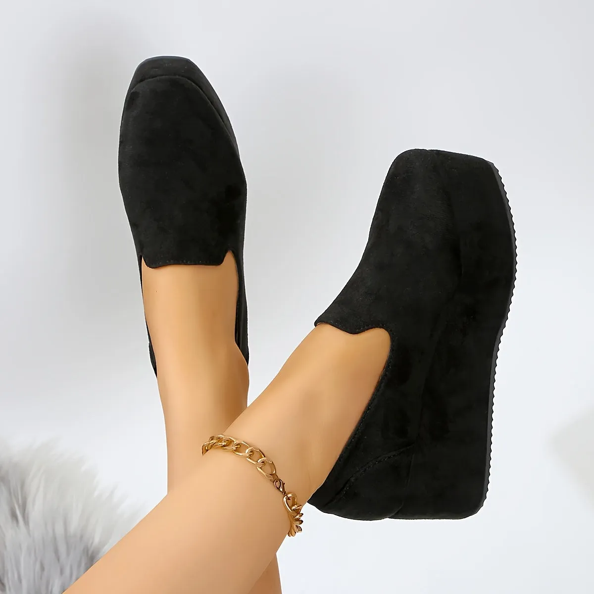 1 Pair Women'S Fashion Casual Slip-On Loafers