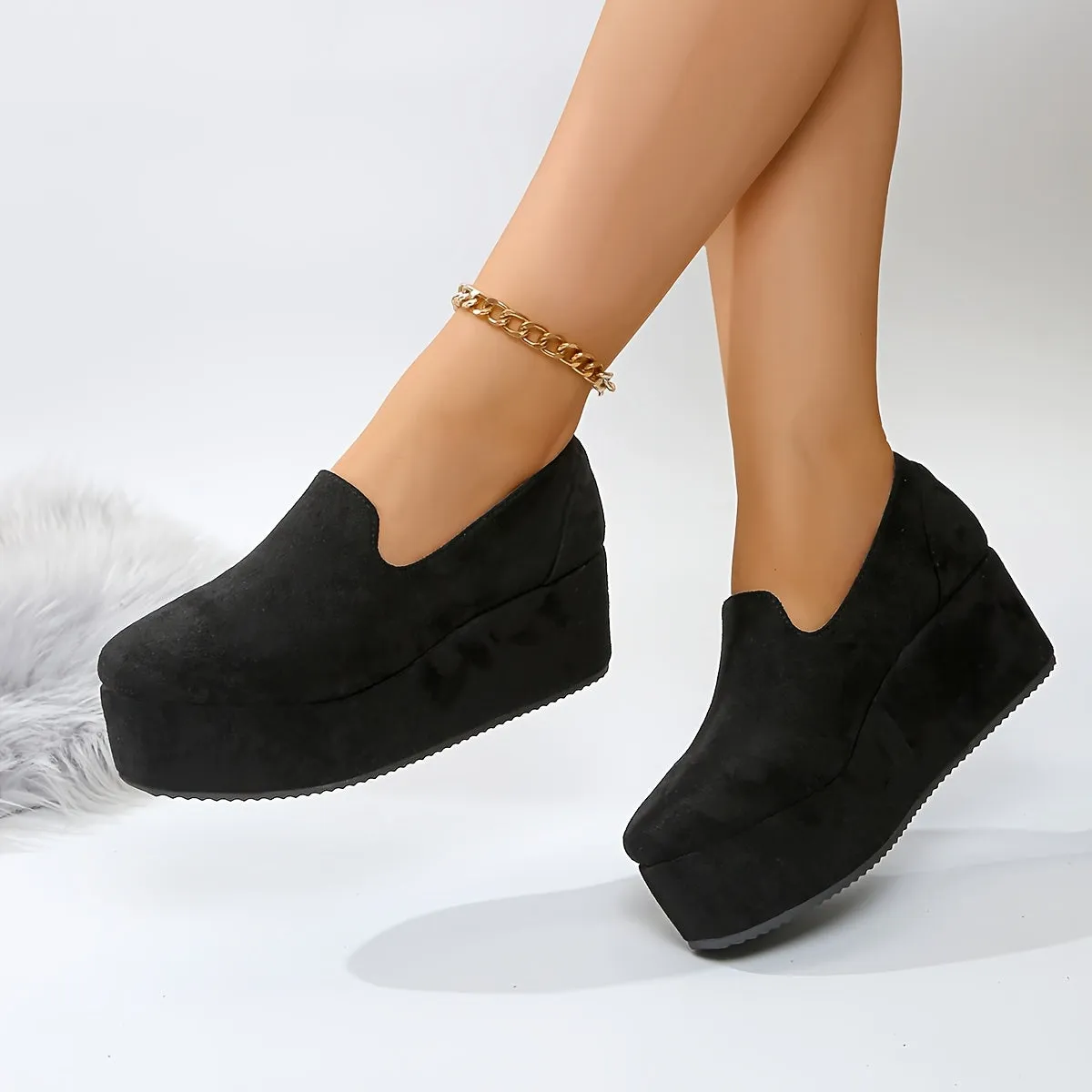 1 Pair Women'S Fashion Casual Slip-On Loafers