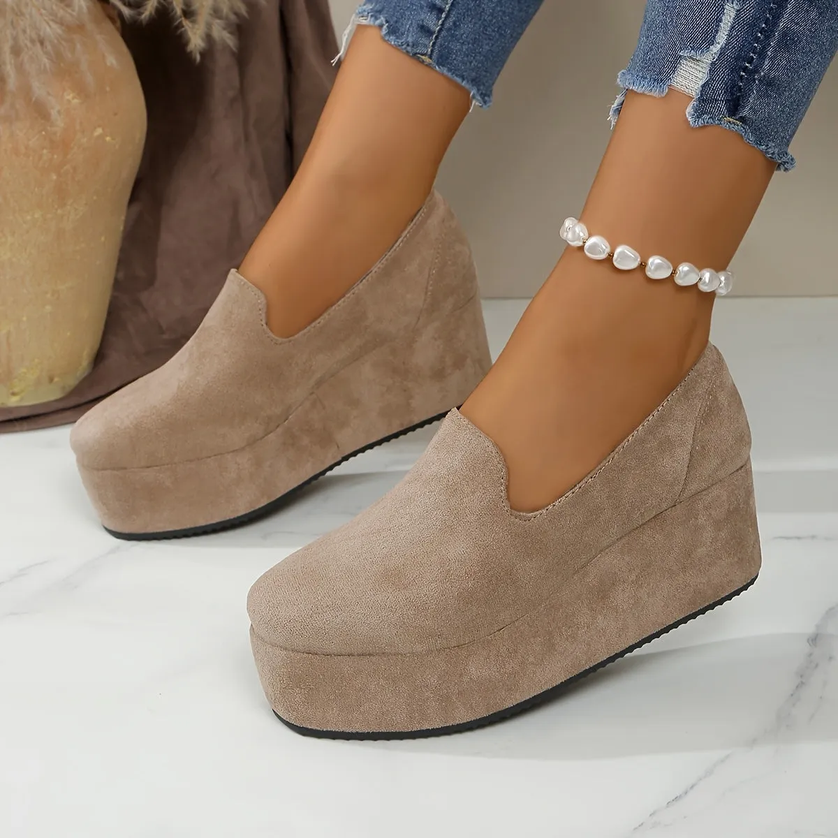 1 Pair Women'S Fashion Casual Slip-On Loafers
