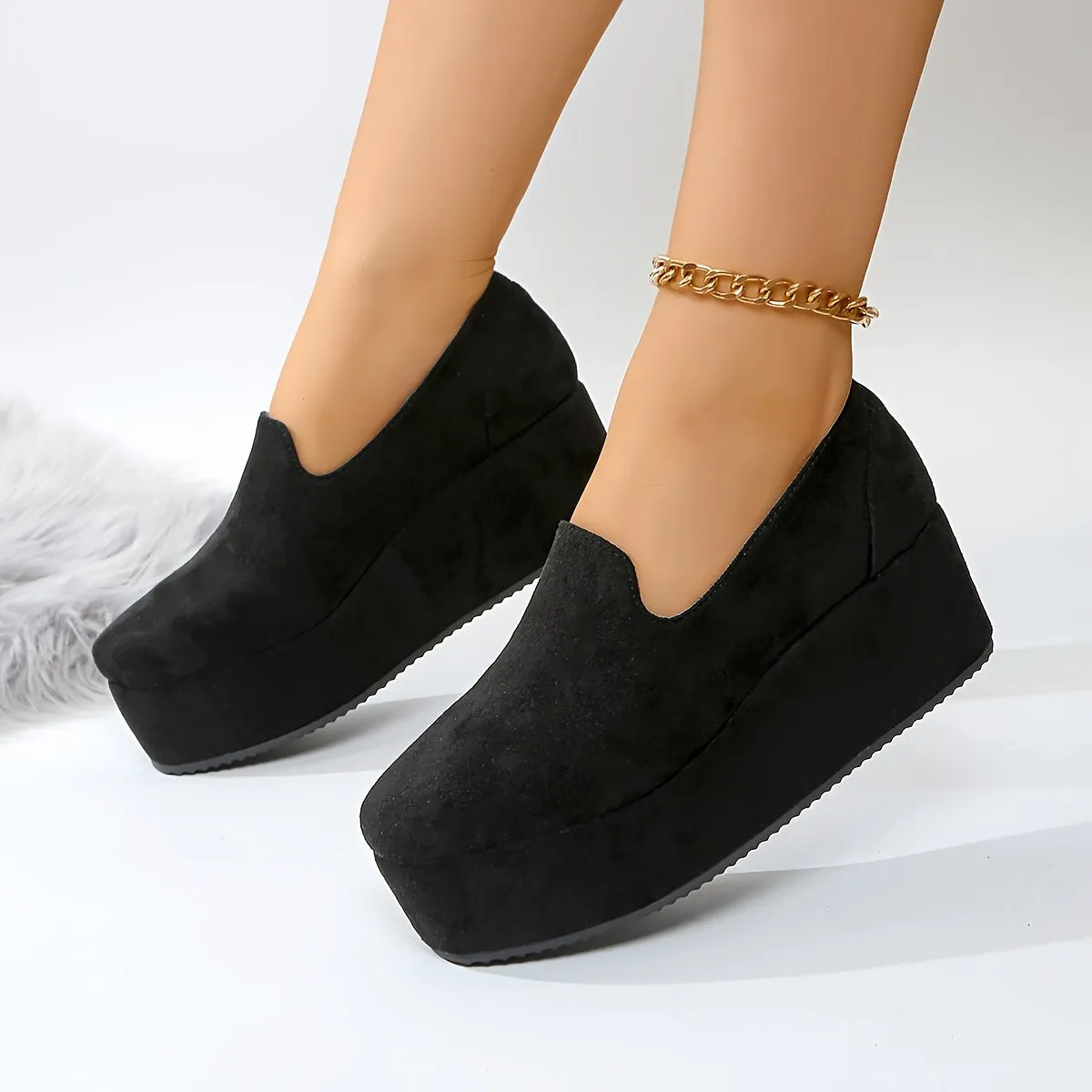 1 Pair Women'S Fashion Casual Slip-On Loafers