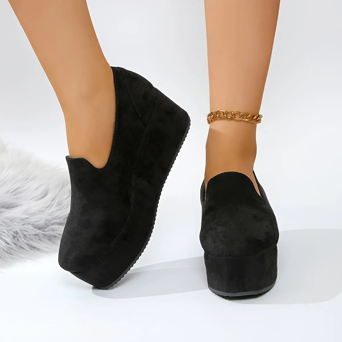 1 Pair Women'S Fashion Casual Slip-On Loafers