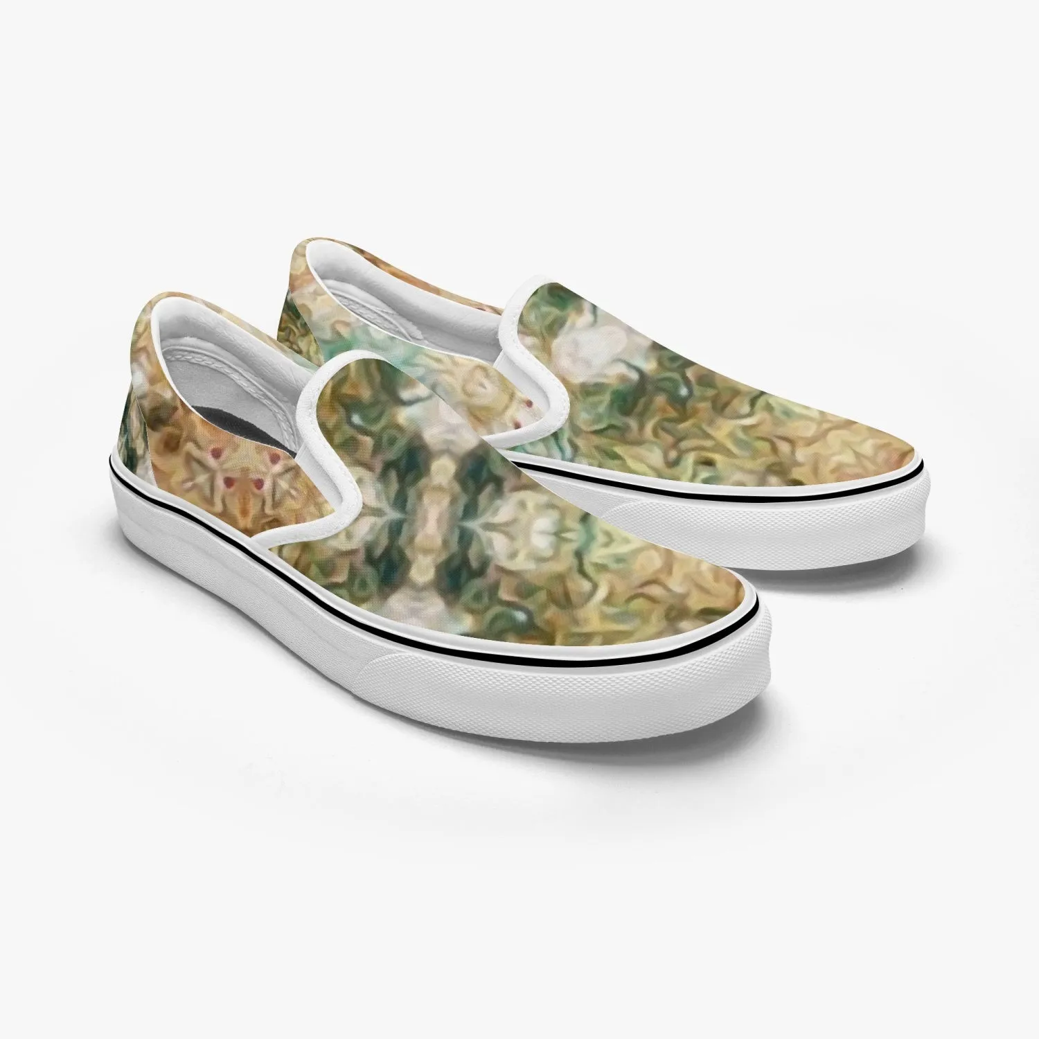 Amberwood Split-Style Psychedelic Slip-On Shoes