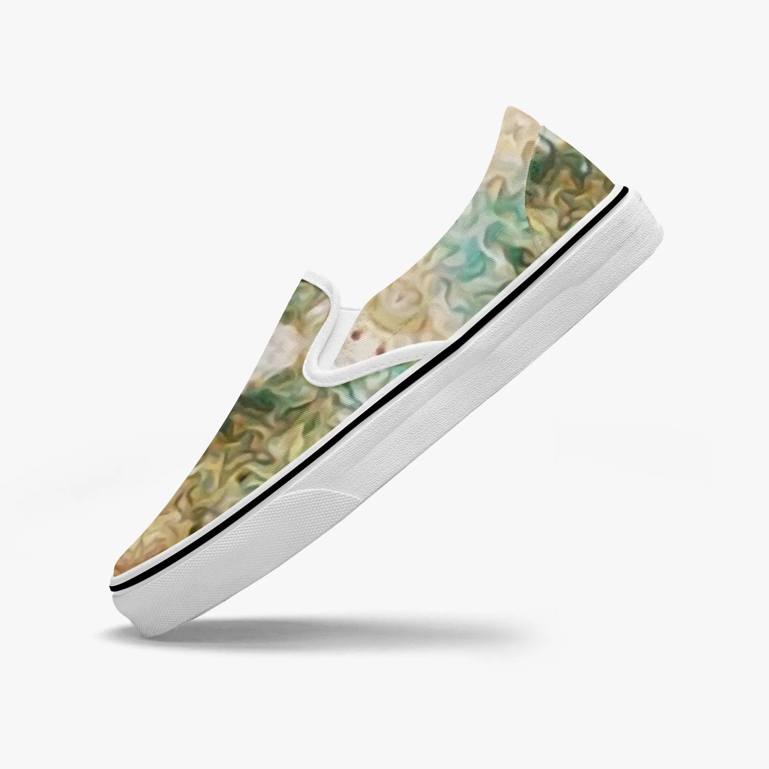 Amberwood Split-Style Psychedelic Slip-On Shoes