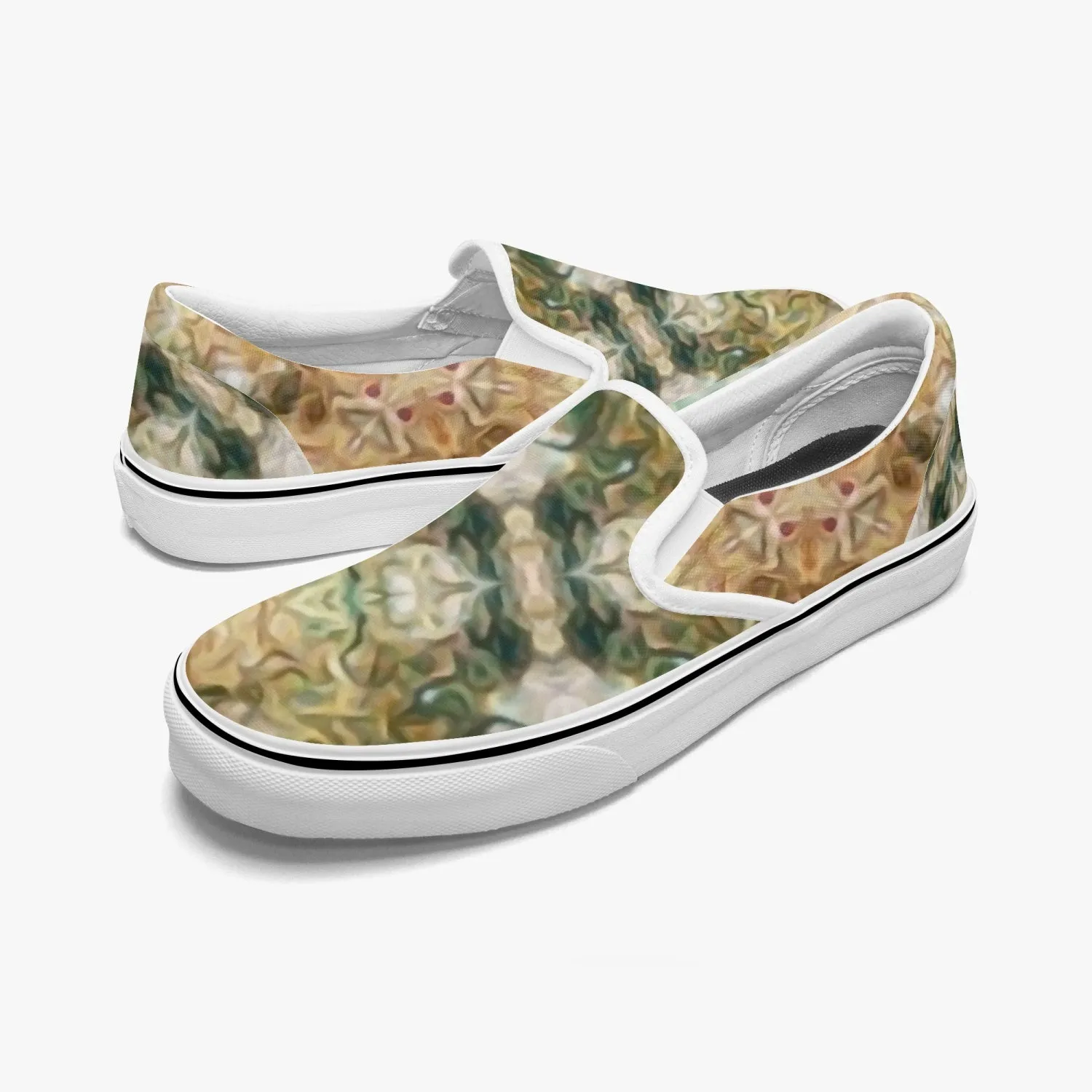 Amberwood Split-Style Psychedelic Slip-On Shoes