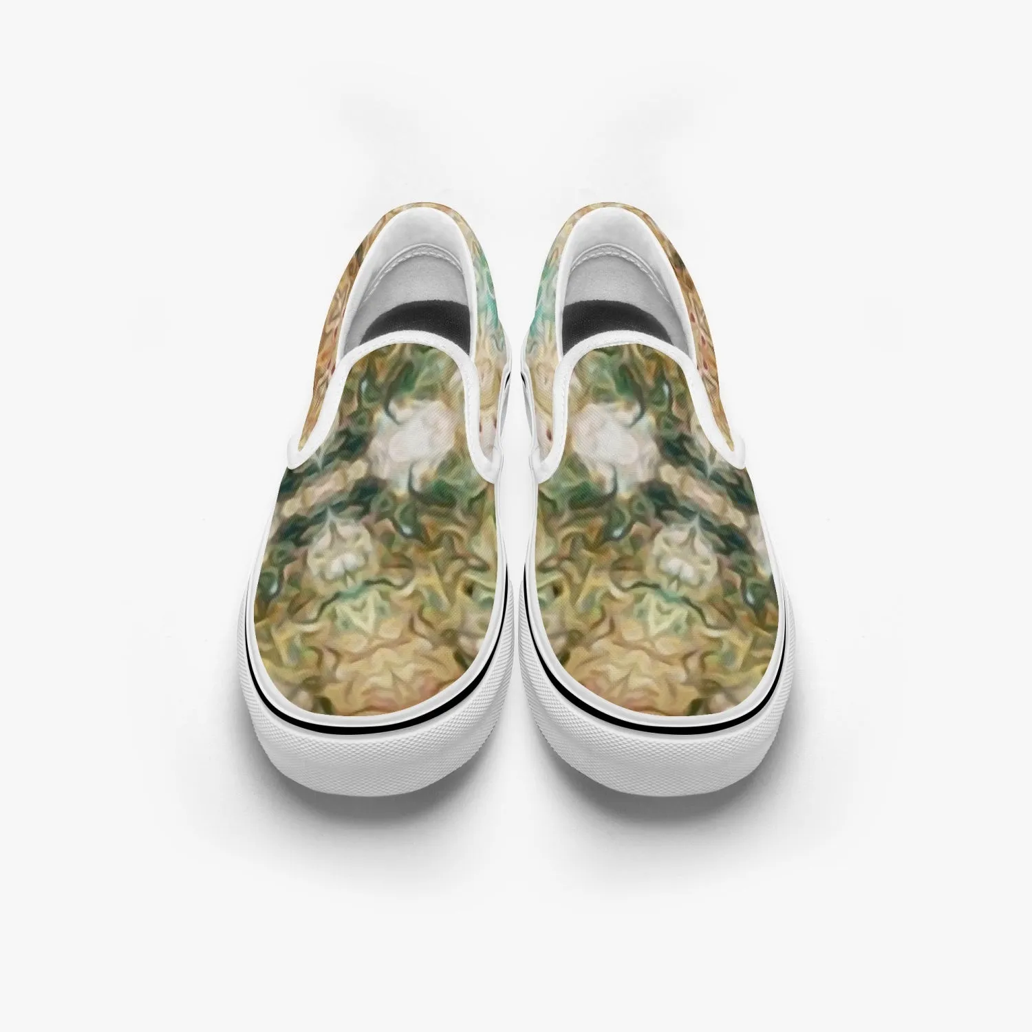 Amberwood Split-Style Psychedelic Slip-On Shoes