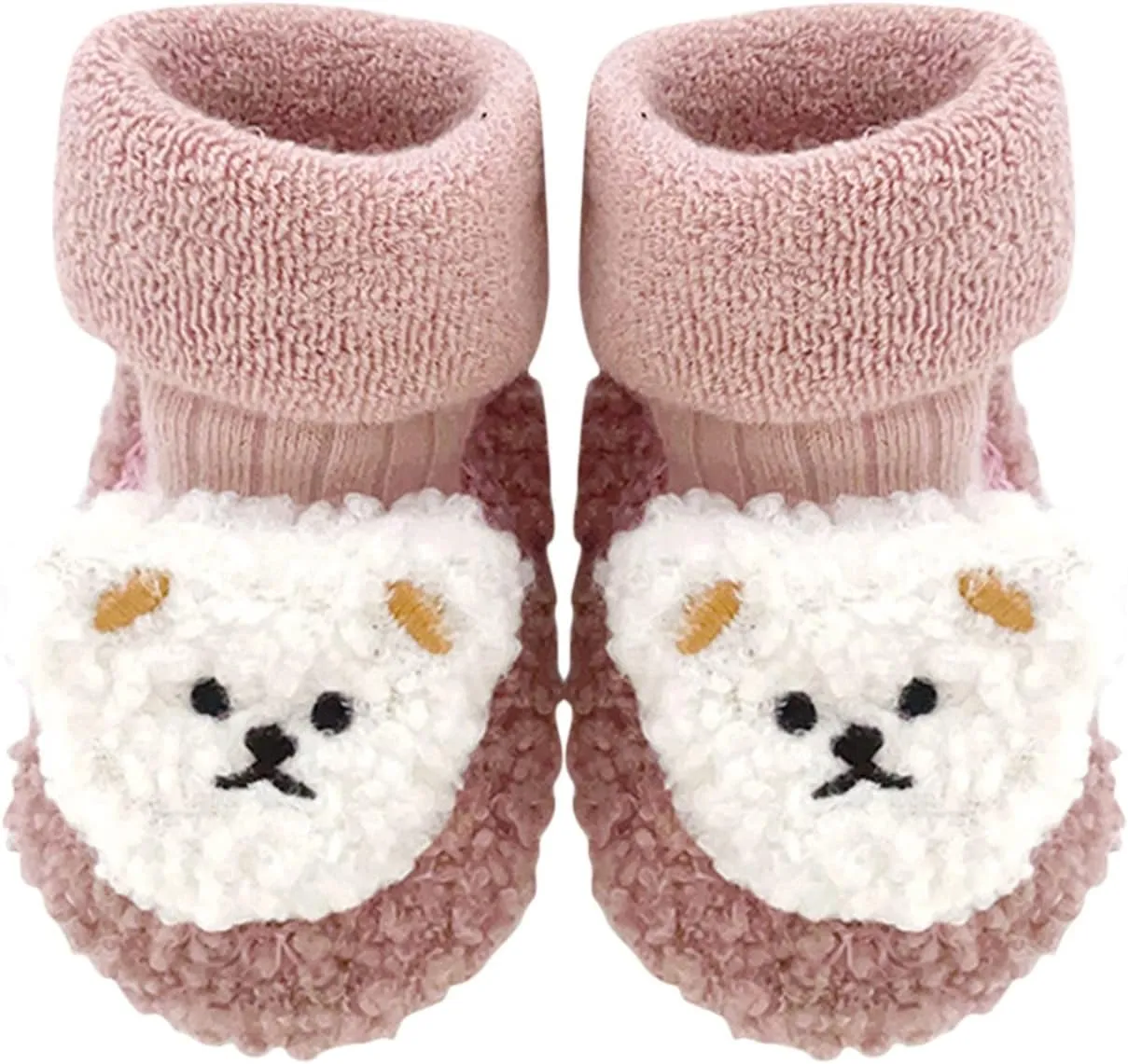 Baby Cartoon Plush Cotton Toddler Shoes 2024 Upgraded Baby Sock Shoes Baby Plush Cotton Toddler Shoes