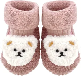 Baby Cartoon Plush Cotton Toddler Shoes 2024 Upgraded Baby Sock Shoes Baby Plush Cotton Toddler Shoes