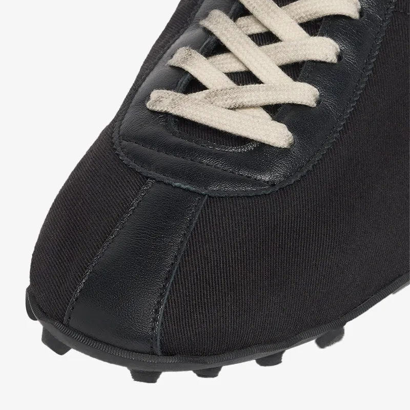 Black Vintage-Inspired Low Top Sneakers