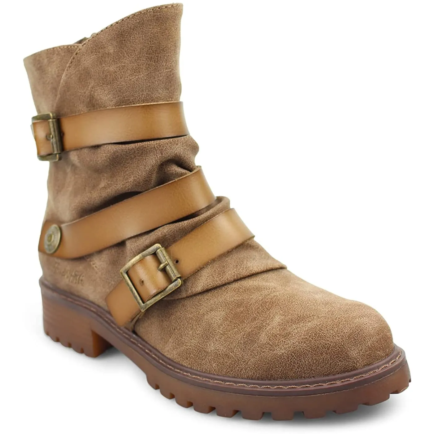 Blowfish Malibu Rux Taupe Womens Ankle Boots