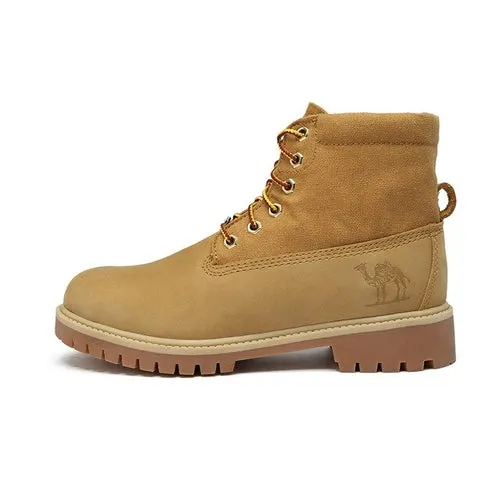 CAMEL Men Martin Boots Male Tooling Ankle Short Boots Genuine Leather