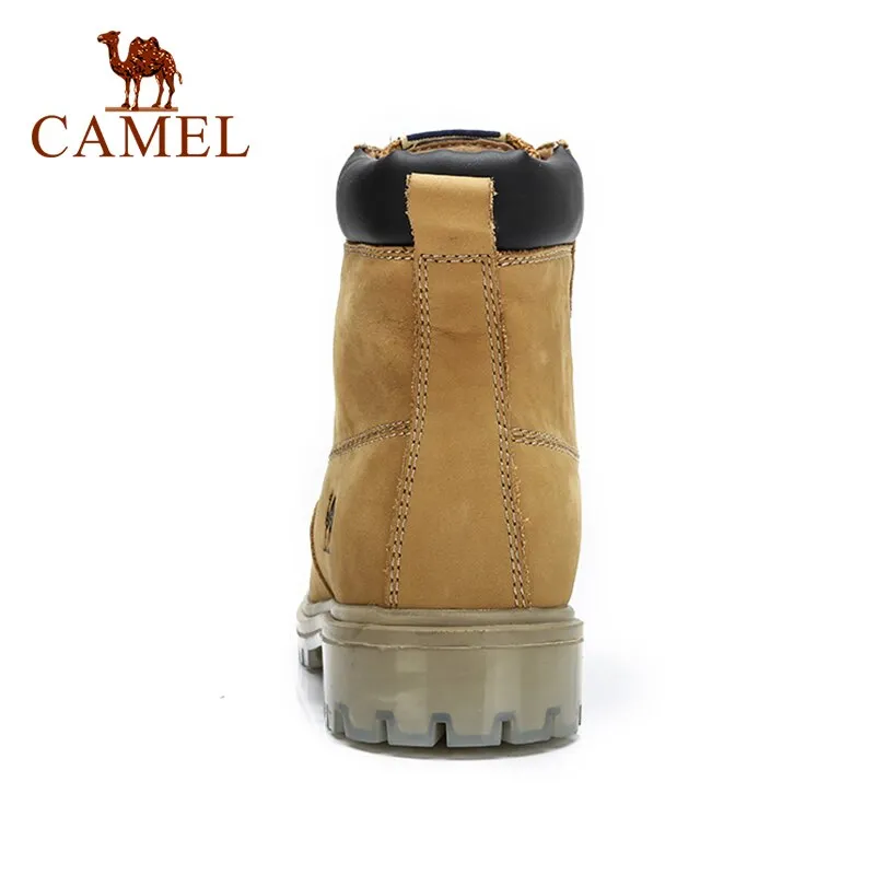 CAMEL Official Original Men's Boots Man Cushioning Leather Martin