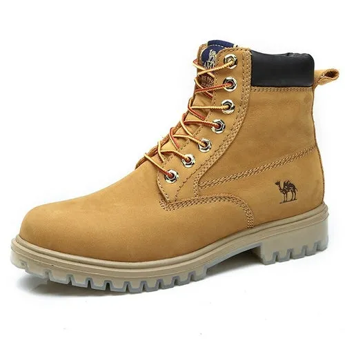 CAMEL Official Original Men's Boots Man Cushioning Leather Martin