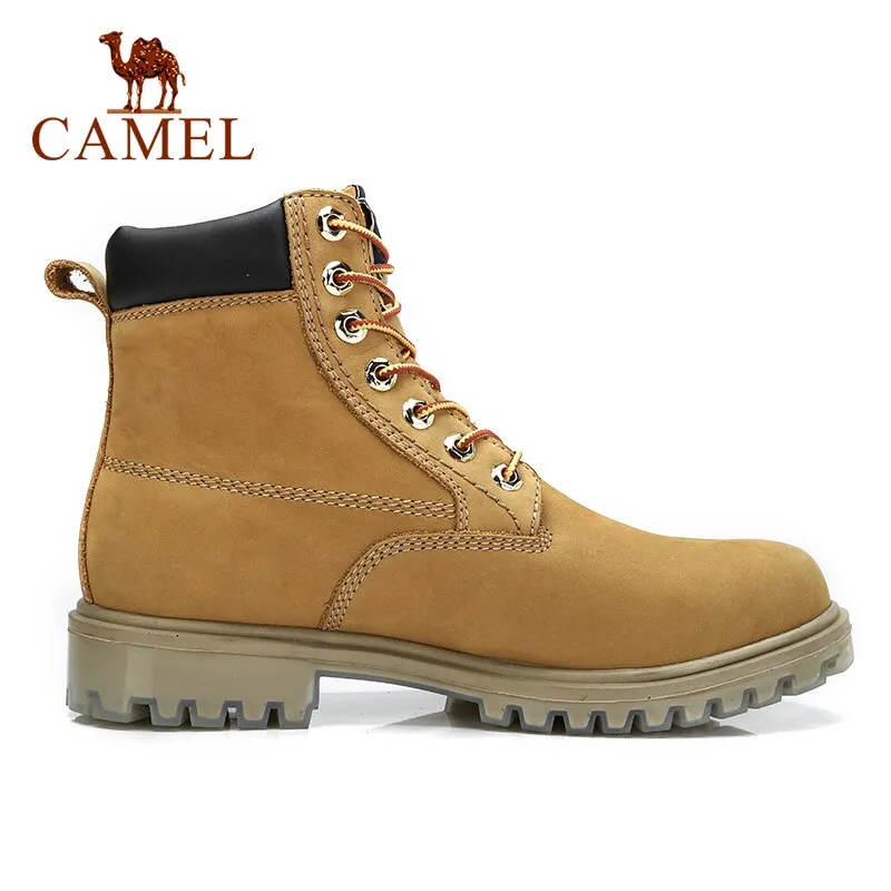 CAMEL Official Original Men's Boots Man Cushioning Leather Martin