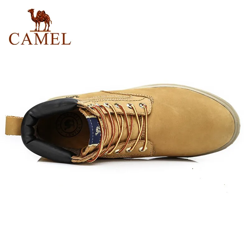 CAMEL Official Original Men's Boots Man Cushioning Leather Martin
