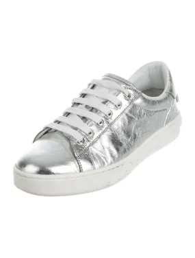 CHRISTIAN DIOR Silver Move Low-Top Sneakers Trainers Shoes Size 36  ladies