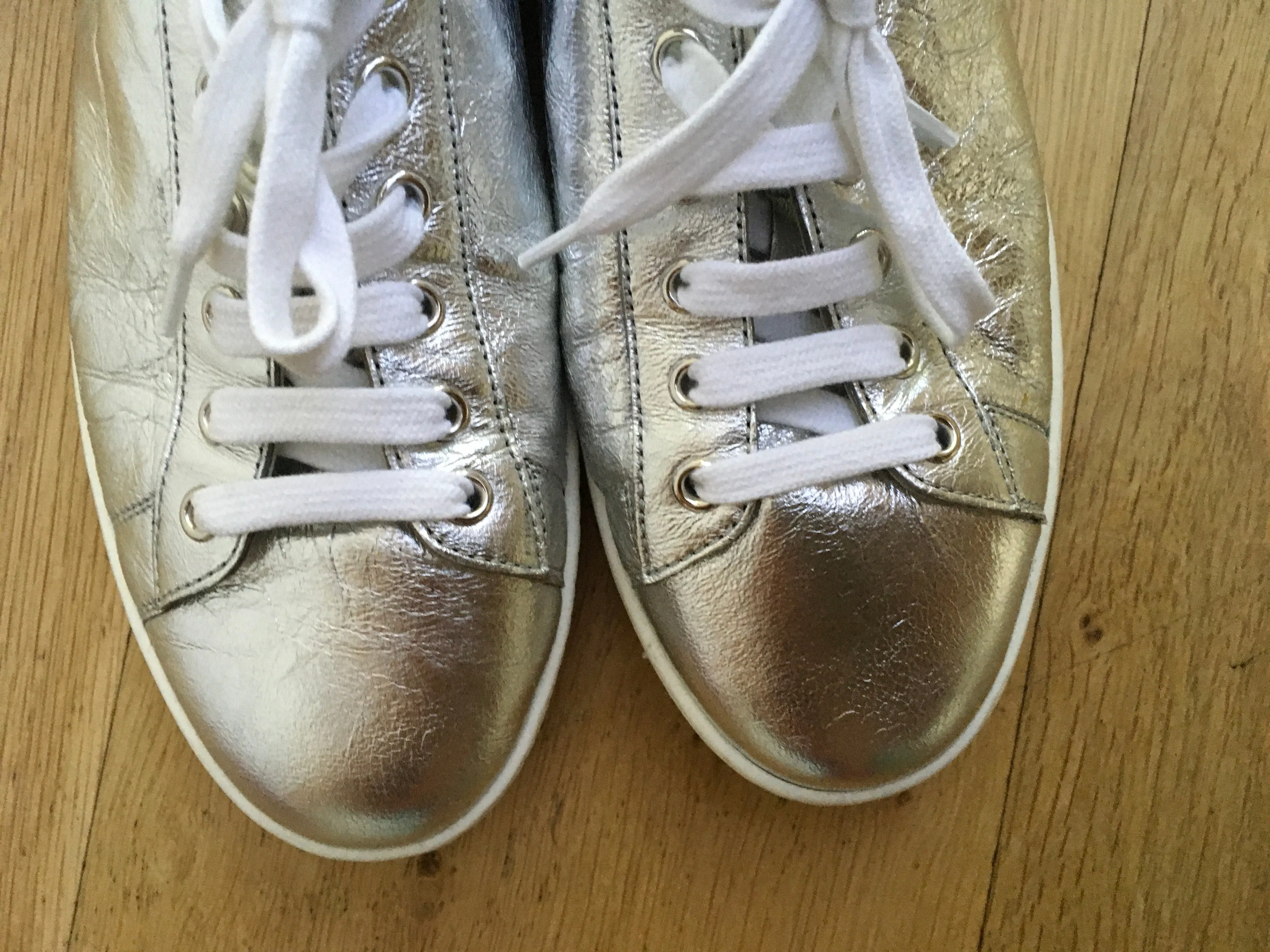 CHRISTIAN DIOR Silver Move Low-Top Sneakers Trainers Shoes Size 36  ladies