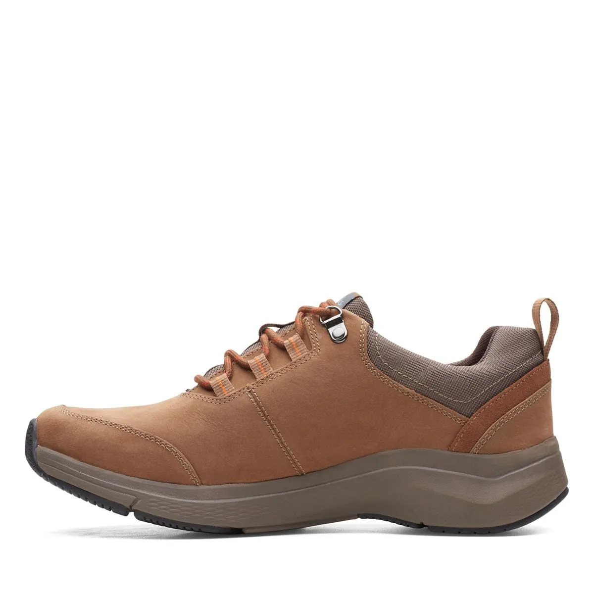 Clarks Men's Wave Tie 2.0 Loafers- Dark Tan Nubuck