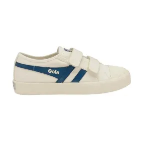 Coaster Velcro Trainer (Off White   Ocean Blue)
