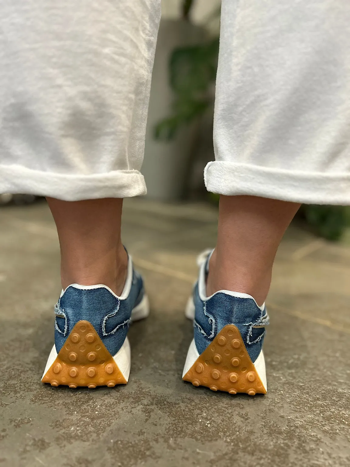 Dark Denim Designer Inspired Trainers