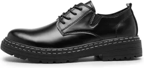 Dress Shoes for Men Men's Retro Luxury Leather Oxford Shoes Breathable Handmade Casual Sneakers Stylish Platform Boots