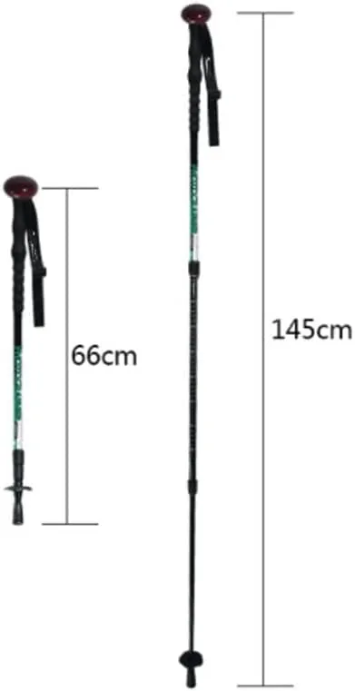 FEABCR Carbon Fiber Trekking Poles, Lightweight Hiking Poles