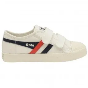 Gola Coaster Trainer (Off White   Navy   Red)