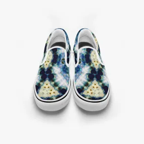 Kithin Split-Style Psychedelic Slip-On Shoes