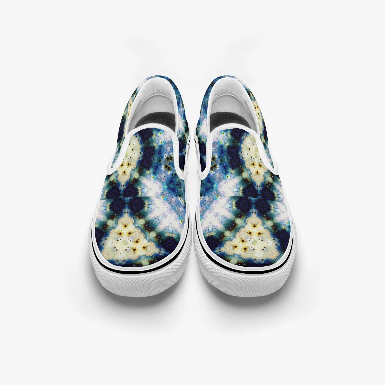 Kithin Split-Style Psychedelic Slip-On Shoes