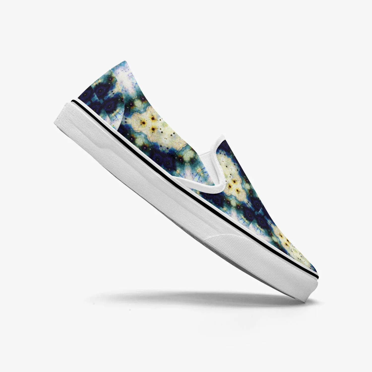 Kithin Split-Style Psychedelic Slip-On Shoes