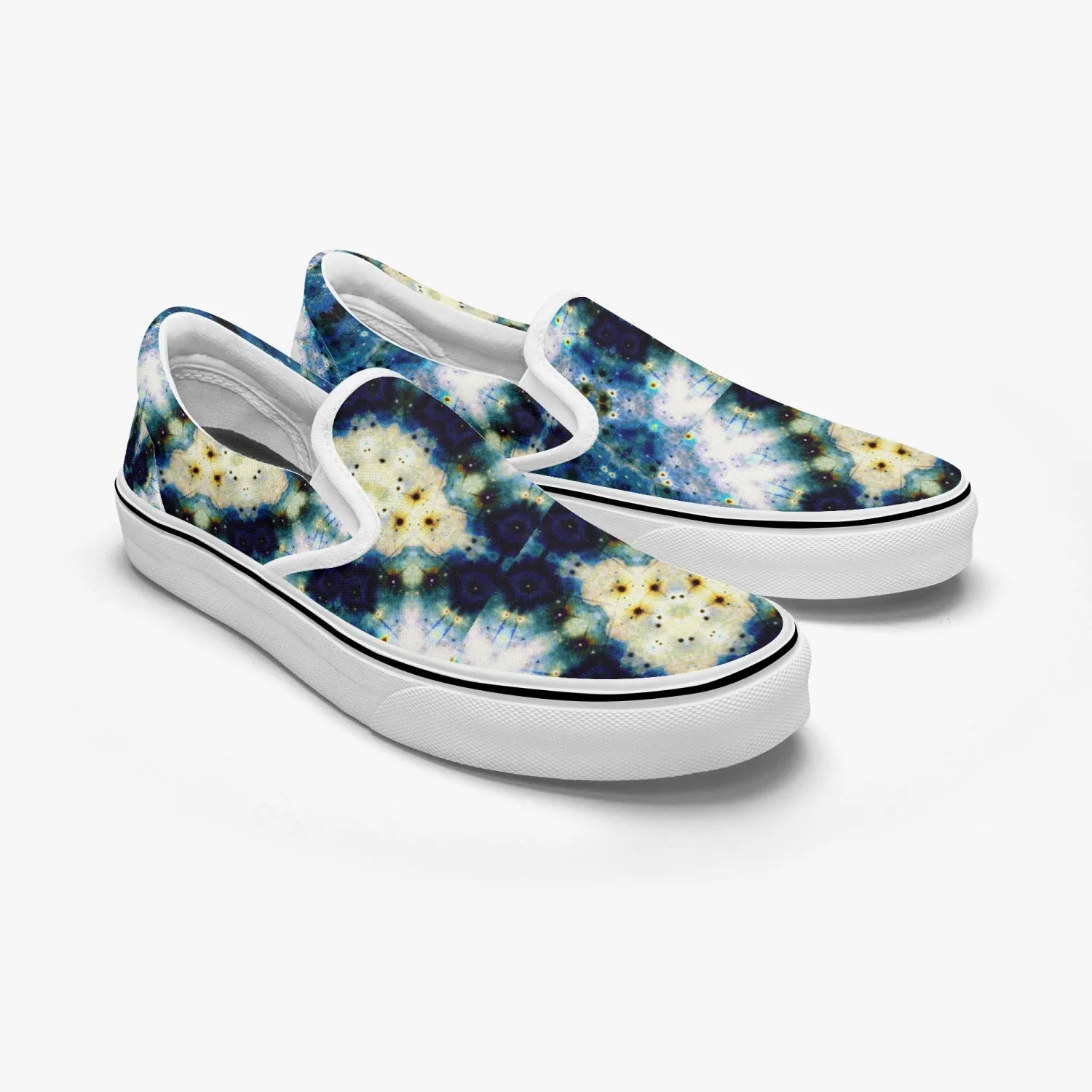 Kithin Split-Style Psychedelic Slip-On Shoes