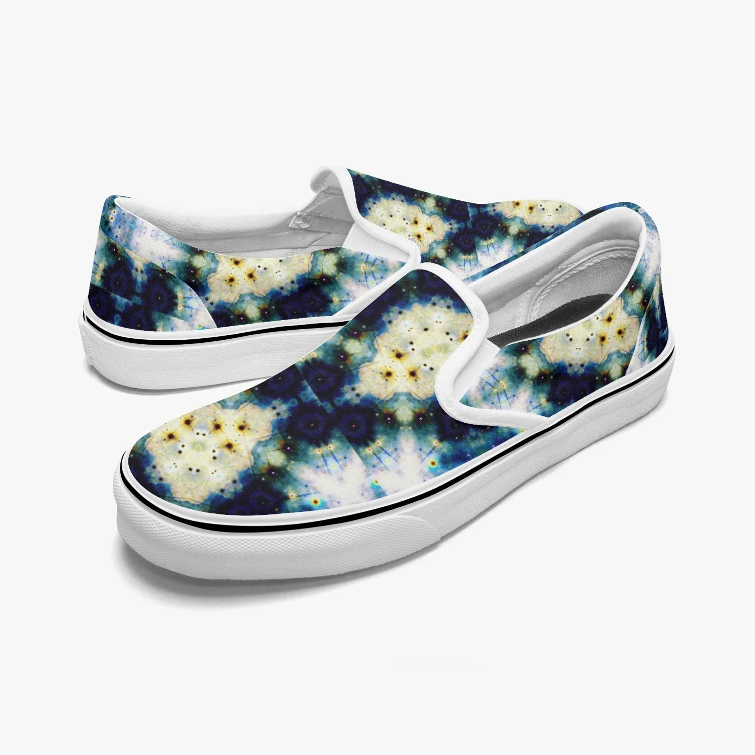 Kithin Split-Style Psychedelic Slip-On Shoes