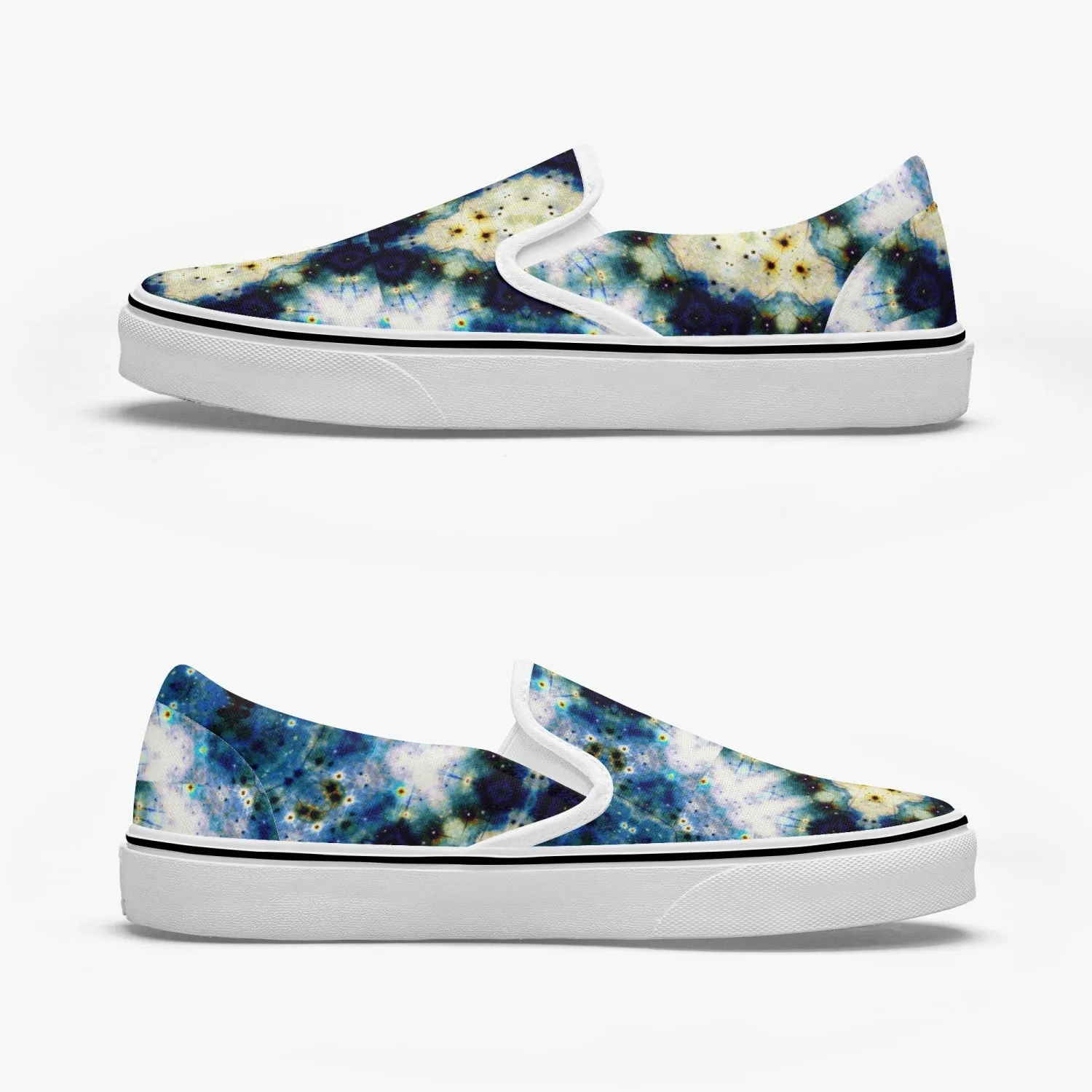 Kithin Split-Style Psychedelic Slip-On Shoes