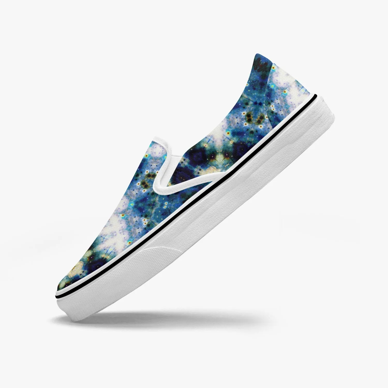 Kithin Split-Style Psychedelic Slip-On Shoes