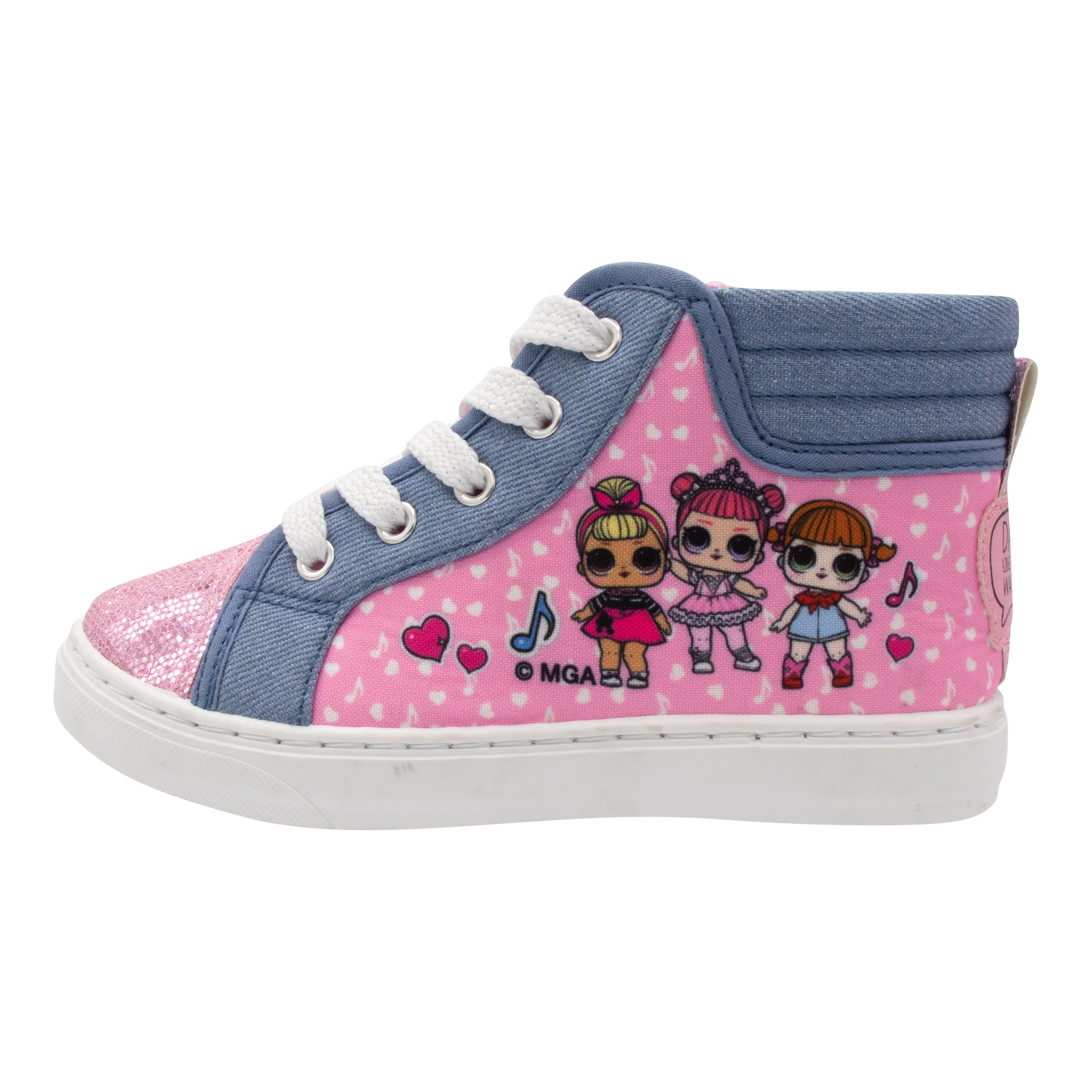 L.O.L. Surprise! Girls Hi-Top Canvas Sneaker