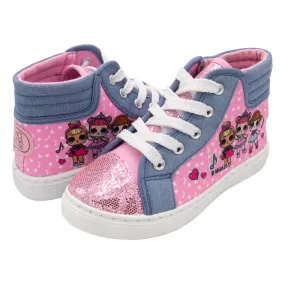 L.O.L. Surprise! Girls Hi-Top Canvas Sneaker