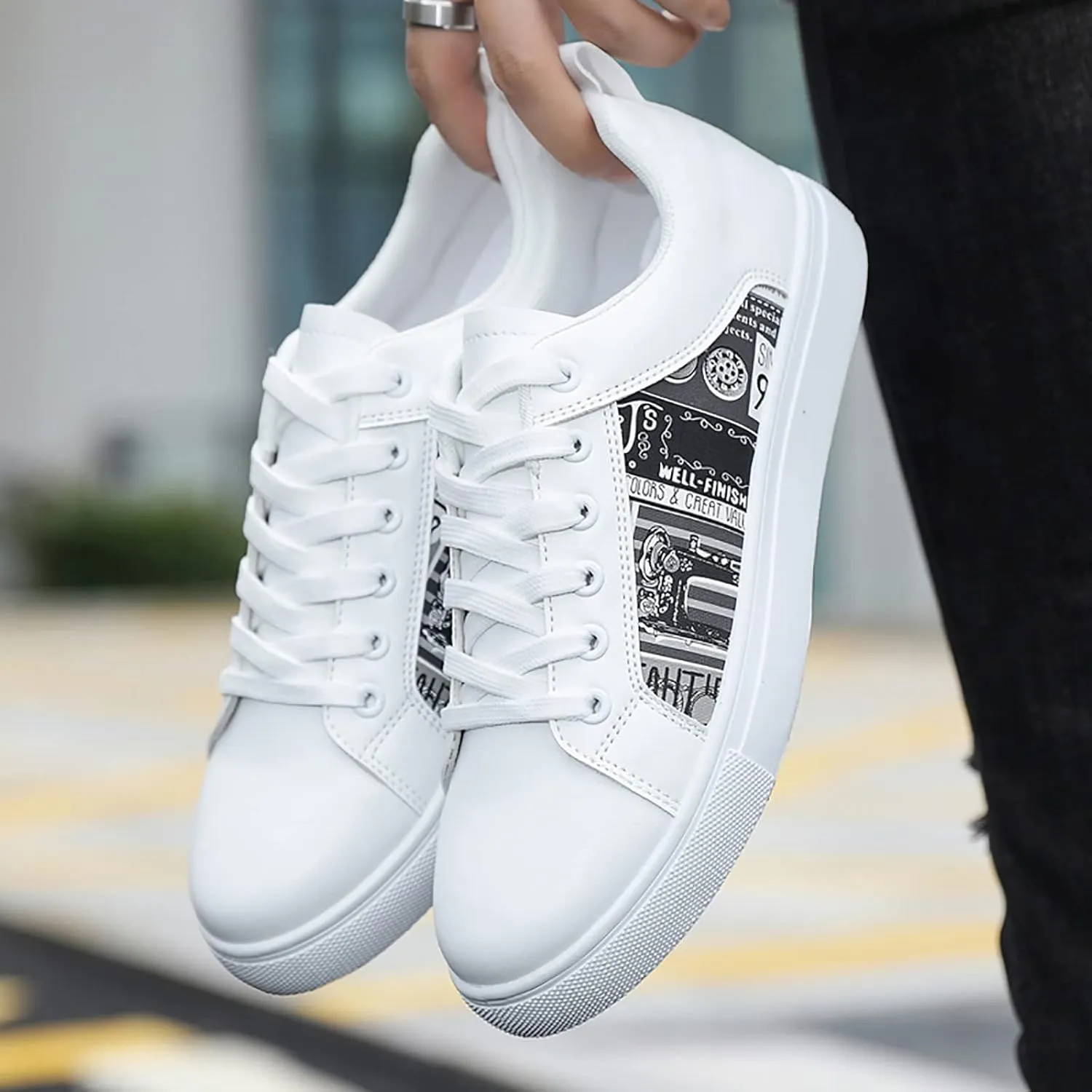 Low Top Sneakers for Women Comfortable Breathable Thick Sole Running Shoes Lace-Up Retro Sneaker Wide Width Slip On Walking Shoes