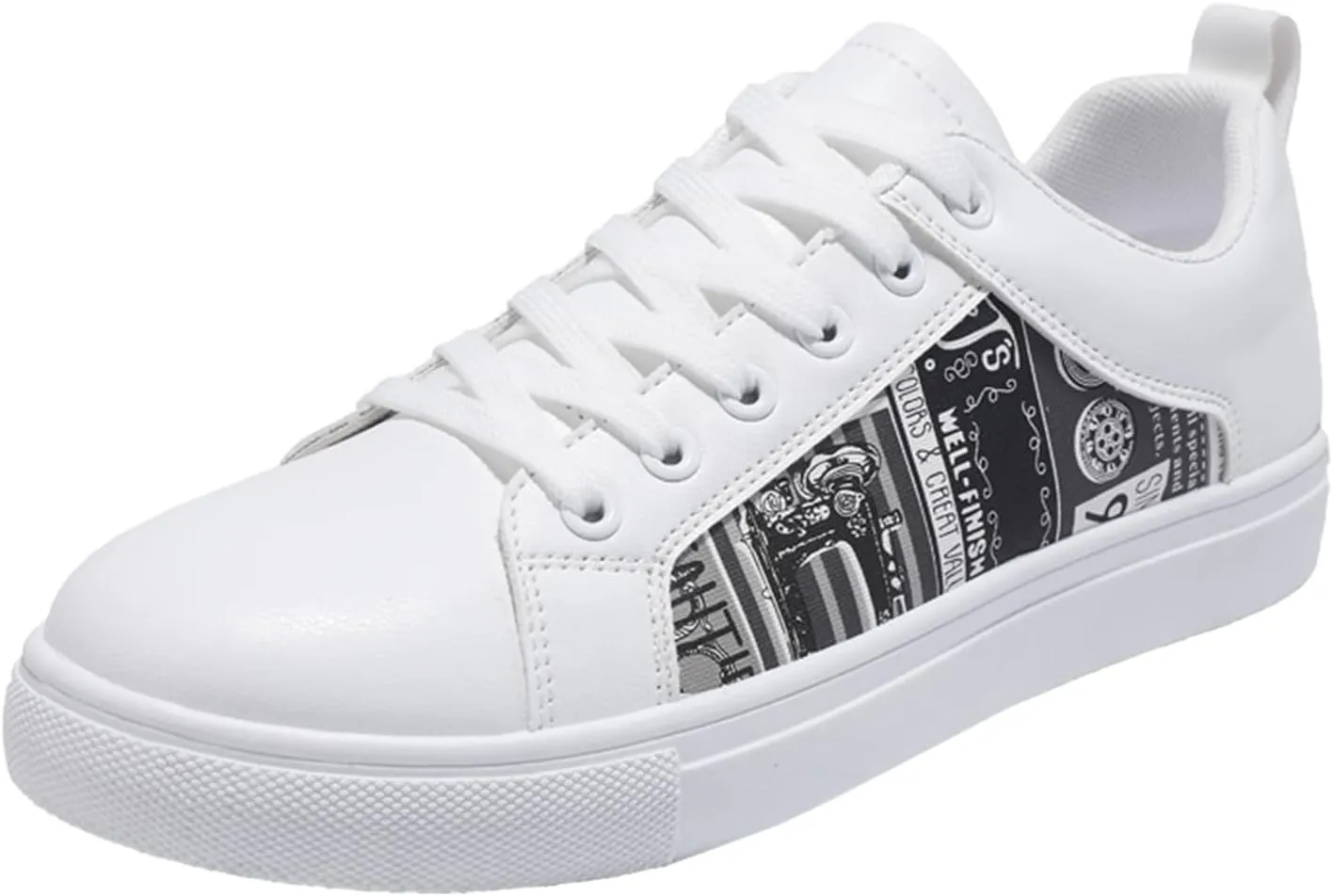Low Top Sneakers for Women Comfortable Breathable Thick Sole Running Shoes Lace-Up Retro Sneaker Wide Width Slip On Walking Shoes