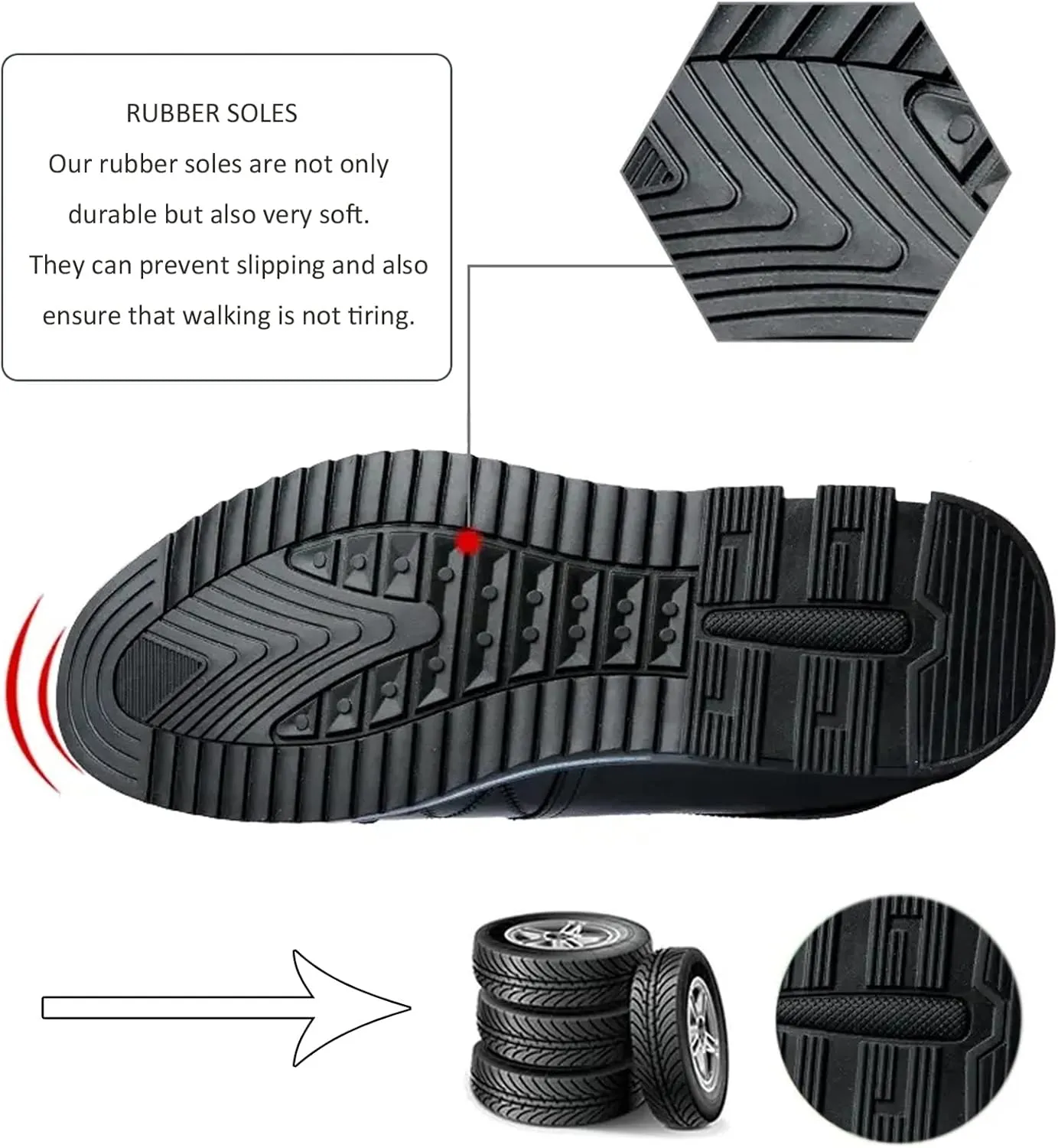 MAIZUN Mens Oxfords Shoes Casual Leather Lace-up Leisure Business Dress Sneakers Fashion Comfortable