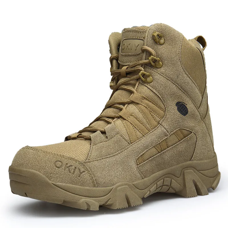 Men's High Top Tactical Outdoor Boots Lightweight Military Boots