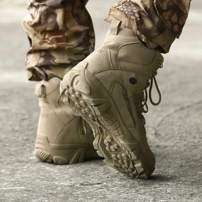 Men's High Top Tactical Outdoor Boots Lightweight Military Boots