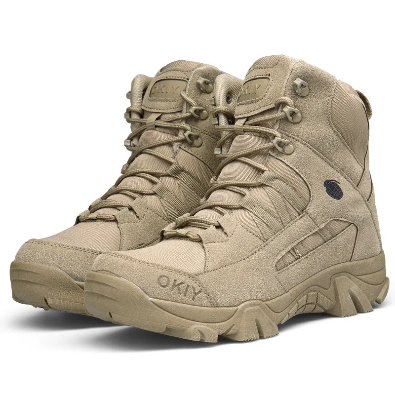 Men's High Top Tactical Outdoor Boots Lightweight Military Boots