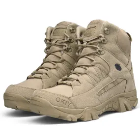 Men's High Top Tactical Outdoor Boots Lightweight Military Boots