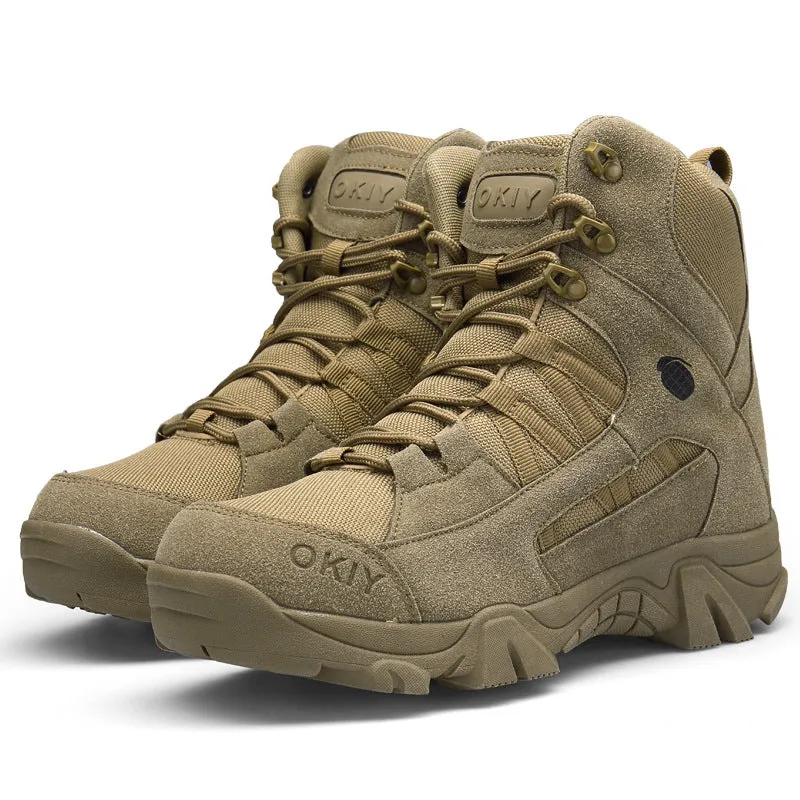Men's High Top Tactical Outdoor Boots Lightweight Military Boots