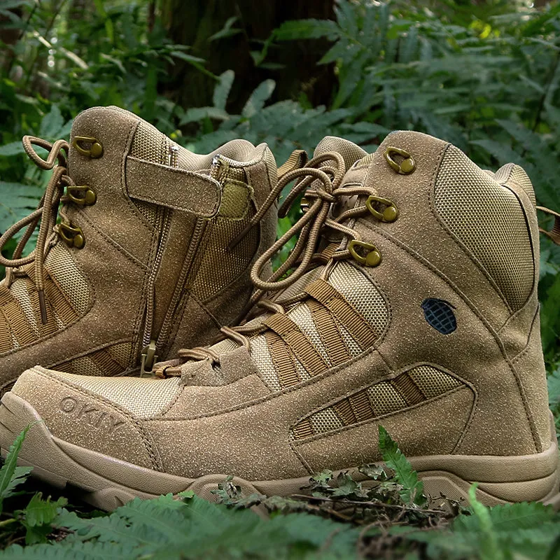 Men's High Top Tactical Outdoor Boots Lightweight Military Boots