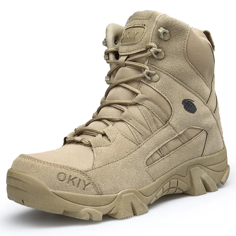 Men's High Top Tactical Outdoor Boots Lightweight Military Boots