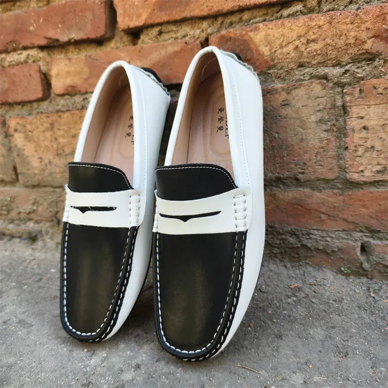 Men’s Italian Genuine Leather Loafers – Luxury Breathable Slip-On Moccasins, Casual & Formal Comfortable Driving Shoes