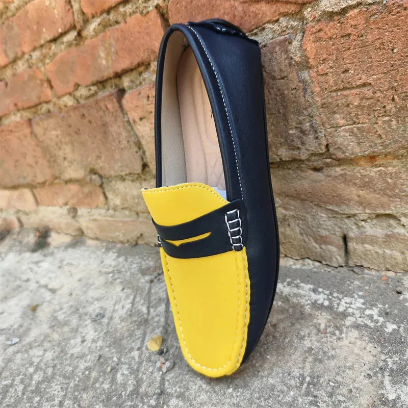 Men’s Italian Genuine Leather Loafers – Luxury Breathable Slip-On Moccasins, Casual & Formal Comfortable Driving Shoes