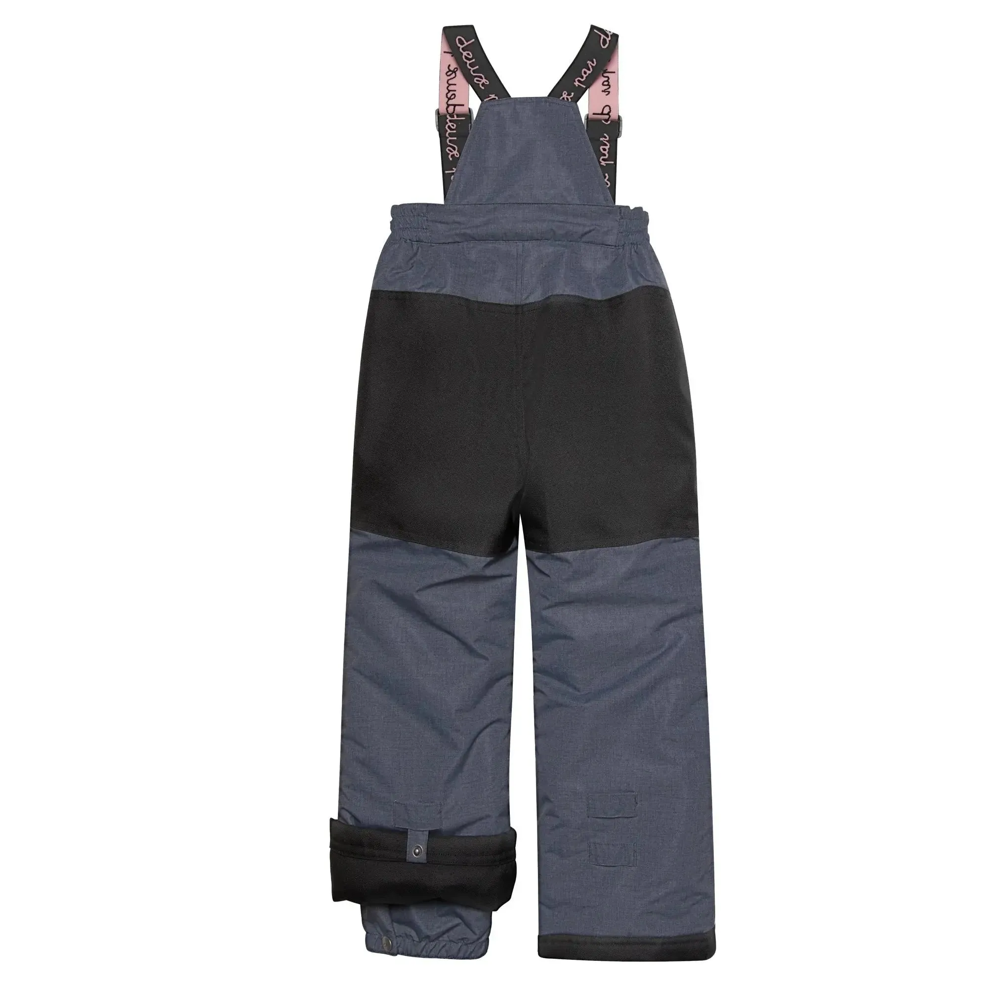 Mini Roses Two Piece Girls Snowsuit With Printed Jacket Dusty Rose | DEUX PAR DEUX