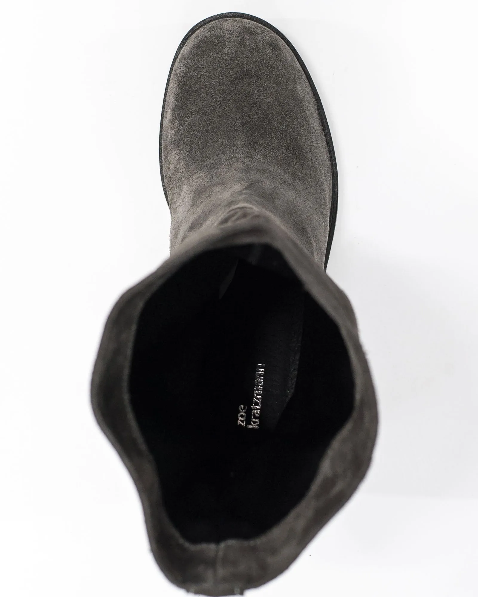 need boot - grey suede