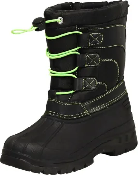 NORTY Tod Boys 4-6 Black/Lime Boots 50043